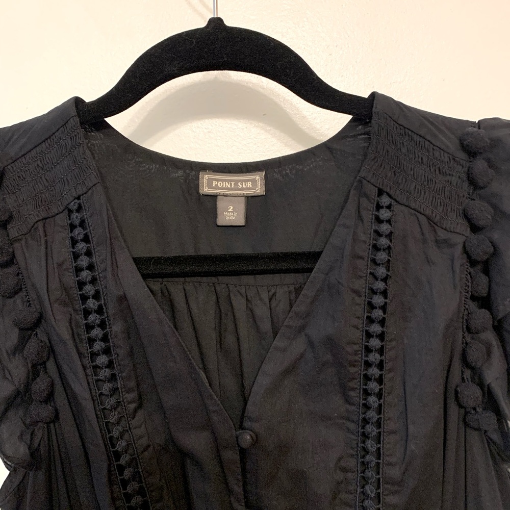 Never Worn Point Sur Layered Flutter Sleeve Maxi … - image 3